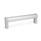 GN 333.1 Aluminum Tubular Handles, with Straight Legs Type: A - Mounting from the back (tapped blind hole)
Finish: ES - Anodized finish, natural color