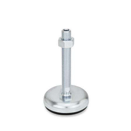Winco 6T75SA6//GV Series GN 440.5 Stainless Steel Leveling Feet with Rubber Pad 3//8-16 Thread Size Inch Size 1.97 Base Diameter 2.95 Thread Length J.W