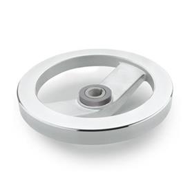 GN 322.4 Aluminum Two Spoked Safety Clutch Handwheels, with Friction Bearing Type: A - Without handle