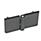 GN 237 Zinc Die-Cast Hinges with Extended Hinge Wing Material: ZD - Zinc die-cast
Type: C - 2x2 threaded studs
Finish: SW - Black, RAL 9005, textured finish
Scharnierflügel: l3 = l4