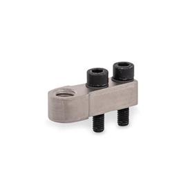 GN 867 Steel Single Post Coupling / Y-Coupling Accessories Type: E - For one clamping bolt<br />Finish: NC - Chemically nickel plated