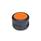 EN 624 Technopolymer Plastic Soft Grip Knobs, Ergostyle® Color of the cap: DOR - Orange, RAL 2004, matte finish