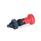 EN 617.2 Plastic Indexing Plungers, with Steel Plunger Pin, Lock-Out and Non Lock-Out, with Red Knob Type: CK - Lock-out, with lock nut
Material: ST - Steel