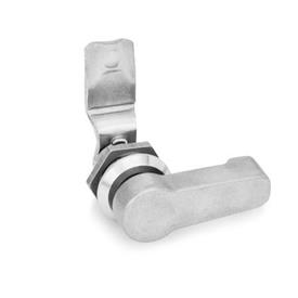 GN 115 Stainless Steel Cam Latches, with Stainless Steel Operating Elements Type: HGN - With lever