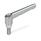 GN 300.1 Zinc Die-Cast Adjustable Levers, Threaded Stud Type, with Stainless Steel Components Color: CR - Chrome plated finish