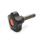 EN 5337.7 Technopolymer Plastic Five-Lobed Knobs, with Stainless Steel Threaded Stud Color of the cover cap: DOR - Orange, RAL 2004, matte finish