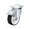  LK-POTH Roulette pivotante en acier, à roue à bande de roulement en polyuréthane pour service mi-lourd, avec support de platine, série de supports pour service mi-lourd Type: K-FI - Roulement à billes avec frein stop-fix