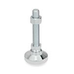 Steel Leveling Feet, Threaded Stud Type, with or without Plastic / Rubber Cap