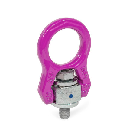 Safety Swivel Load Rings GN 586.2: Steel, with Return Spring