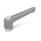 WN 303.2 Plastic Adjustable Levers, Tapped Type, with Zinc Plated Steel Components, with Push Button Lever color: GS - Gray, RAL 7035, textured finish
Push button color: G - Gray, RAL 7035