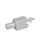 GN 487 Aluminum Swivel Ball Joint Mounting Clamps Type: 
Coding: S - Ball element with external thread
Identification no.: 2 - Clamping with set screw
Finish: EL - Anodized finish, natural color