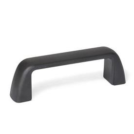  MT Nylon Plastic Cabinet U-Handles, with Tapped Inserts 