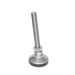 Stainless Steel "SnapLock"™ Leveling Mounts, Threaded Stud Type, with Non-Skid Rubber Cap