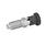 GN 817 Doigts d'indexage en inox avec plusieurs longueurs de goupille, corps fileté, verrouillable ou non verrouillable Matériau: NI - Inox
Type: C - Verrouillable, sans contre-écrou