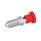 GN 817 Stainless Steel Indexing Plungers, Lock-Out and Non Lock-Out, with Multiple Pin Lengths, with Red Knob Material: NI - Stainless steel
Type: C - Lock-out, without lock nut
Color: RT - Red, RAL 3000, matte finish