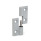 GN 337 Bisagras desmontables de zinc fundido a presión, con orificios avellanados Material: ZD - Zinc fundido a presión
Acabado: SR - Plateado, RAL 9006, acabado texturizado
Identificación núm.: 2 - (Perno) de soporte fijo izquierdo