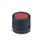 EN 526 Technopolymer Plastic Control Knobs, with Steel Insert Color of the cover cap: DRT - Red, RAL 3000, matte finish