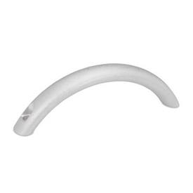 GN 565.4 Aluminum Arched Pull Handles, with Tapped or Counterbored Through Holes Type: B - Mounting from the operator's side<br />Finish: BL - Plain, tumbled finish