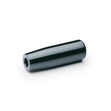 EN 519 Phenolic Plastic Cylindrical Handles, with Molded-In Thread 