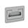 EN 825.2 Plastic Folding Handles with Recessed Tray, with Spring-Loaded Return Color: GR - Gray, RAL 7035, matte finish