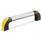 EN 767.1 Poignées tubulaires Ergostyle® en aluminium, tube anodisé Couleur de l'embout: DGB - Jaune, RAL 1021, finition brillante