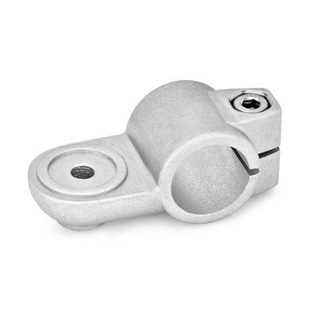 GN 278 Aluminum, Swivel Clamp Connectors Type: MZ - With centering step
Finish: BL - Plain finish, Matte shot-blasted finish