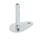 GN 42 Steel Leveling Feet, Tapped Socket or Threaded Stud Type, with Mounting Hole, Teardrop Shape Type (Base): A0 - Without rubber pad / cap
Version (Stud / Socket): U - Without nut, internal hex at the top, wrench flat at the bottom
