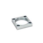 Steel Threaded Flanges, for Pneumatic Swing Clamps GN 876