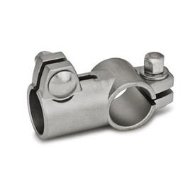GN 192.5 Stainless Steel T-Angle Connector Clamps Type: A - Without seals