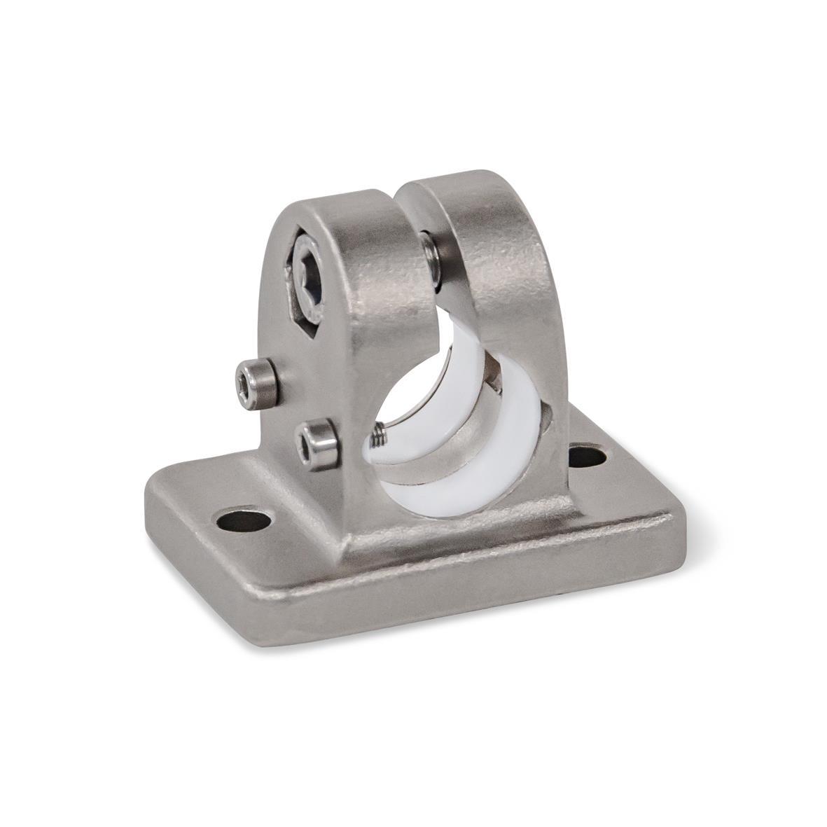 GN 145.1 Stainless Steel Flanged Linear Actuator Connectors, with 2 Mounting Holes 