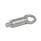 GN 722.4 Stainless Steel Indexing Plungers, Non Lock-Out, Weldable Material: A4 - Stainless steel precision casting
Type: R - Round, with pull ring, fixed
