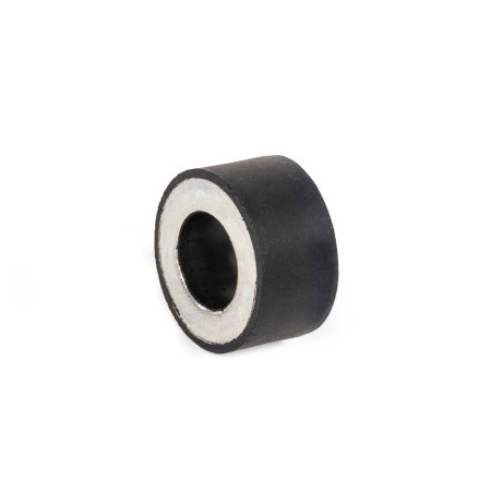Vibration Isolation Mounts GN 351: Rubber, Cylindrical Type, with Steel Components, with Through Hole and Cover Plate on Both Sides
