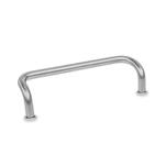 Offset Round Stainless Steel Cabinet U-Handles, with Tapped Holes