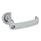 GN 119.3 Steel Door Cam Latches, with Cabinet U-Handle, Operation with Socket Key Type: DK - With triangular spindle
Color: SR - Silver, RAL 9006, textured finish