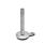 GN 33 Metric Thread, Stainless Steel Leveling Feet, Tapped Socket or Threaded Stud Type, with Rubber Pad and Mounting Flange Type (Base): B1 - Matte shot-blasted finish, rubber pad inlay, black
Version (Stud / Socket): U - Without nut, internal hex at the top, wrench flat at the bottom