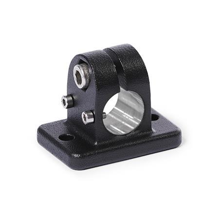 GN 145.1 Aluminum Flanged Linear Actuator Connectors, with 2 Mounting Holes d1: B - Bore
Finish: SW - Black, RAL 9005, textured finish