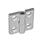 GN 237 Zinc Die-Cast or Aluminum Hinges, with Countersunk Bores or Threaded Studs Material: AL - Aluminum
Type: A - 2x2 bores for countersunk screws
Finish: EL - Anodized finish, natural color