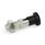 GN 8017 Zinc Die-Cast Indexing Plungers, Lock-Out and Non Lock-Out Type: CK - Lock-out, with lock nut