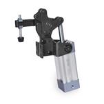 Steel Heavy Duty Pneumatic Toggle Clamps, with Vertical Mounting Base, with Magnetic Piston