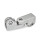 GN 285 Aluminum, Swivel Clamp Connector Joints Finish: BL - Plain finish, Matte shot-blasted finish