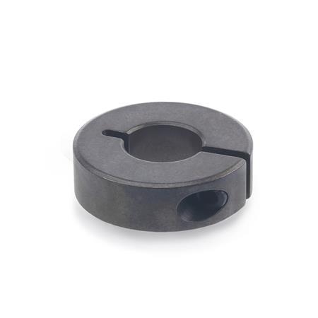 GN 706.2 Collares de fijación semipartidos de acero / aluminio Material: ST - Acero