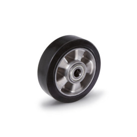 EN 22875 Rubber Wheels, Aluminum Wheel Core Bearing type: K - Annular ball bearing<br />Bracket type: A - Wheel without bracket