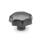 DIN 6336 Cast Iron Star Knobs, with Tapped or Plain Bore Type: E - With tapped blind bore