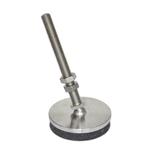 Stainless Steel Anti-Vibration Leveling Mounts, Threaded Stud Type, Low Profile
