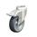  LKRXA-TPA Stainless Steel Light Duty Swivel Casters with Thermoplastic Rubber Wheels and Bolt Hole Fitting, Heavy Bracket Series Type: G-FI - Plain bearing with stop-fix brake