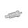 GN 817 Doigts d'indexage en inox avec plusieurs longueurs de goupille, corps fileté, verrouillable ou non verrouillable Matériau: NI - Inox
Type: G - Sans contre-écrou, avec tige filetée