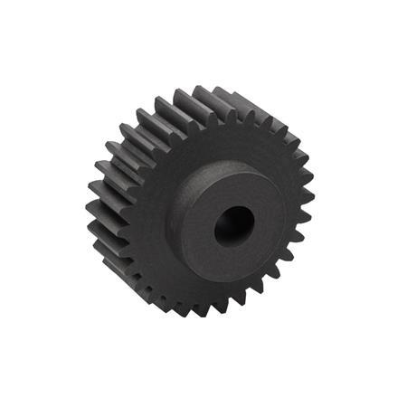 Spur Gears EN 7802: Plastic, Pressure Angle 20°, Module 1