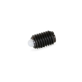  SPDN Steel Spring Plungers, with Delrin® Plastic Nose Pin, with Slot Type: K - Steel, standard spring load<br />Identification: A - Without locking element