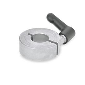 GN 706.4 Stainless Steel Semi-Split Shaft Collars, with Adjustable Lever 