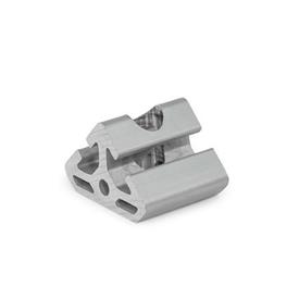 GN 32i Aluminum Angle Connectors, for Aluminum Profiles (i-Modular System), Single and Double Installation Bildvarianten: 30/40